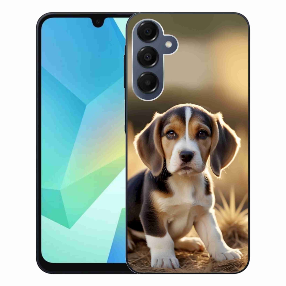 Gélový kryt mmCase na Samsung Galaxy A16 4G/5G - roztomilý bígl