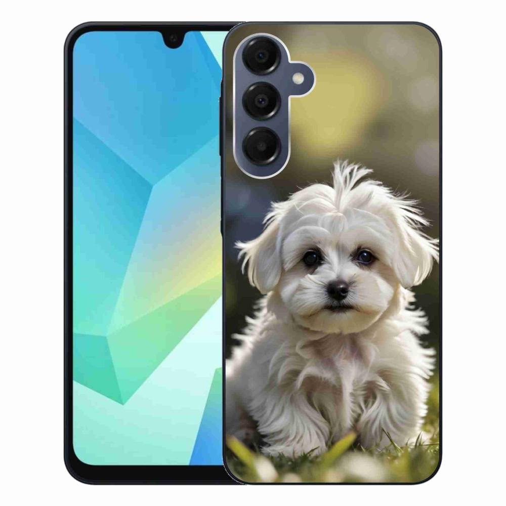 Gélový kryt mmCase na Samsung Galaxy A16 4G/5G - roztomilý maltézsky psík
