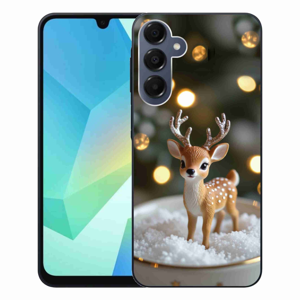 Gélový kryt mmCase na Samsung Galaxy A16 4G/5G - roztomilý vianočný jeleň
