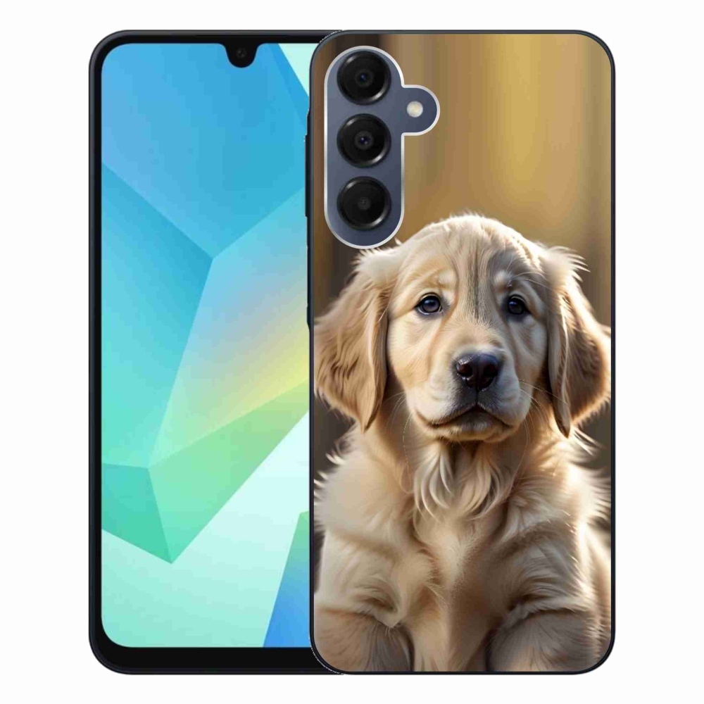 Gélový kryt mmCase na Samsung Galaxy A16 4G/5G - roztomilý zlatý retriever