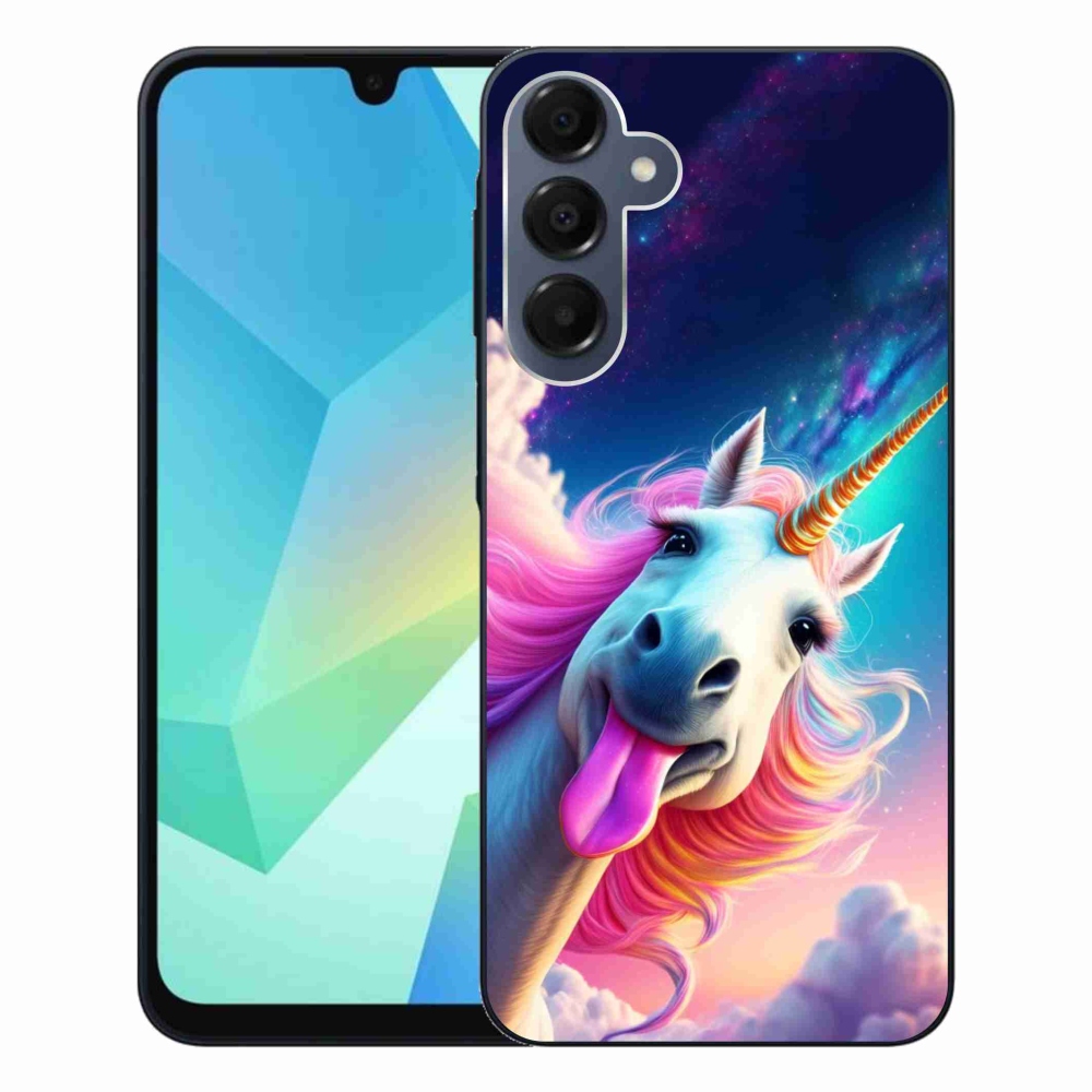Gélový kryt mmCase na Samsung Galaxy A16 4G/5G - šialený jednorožec