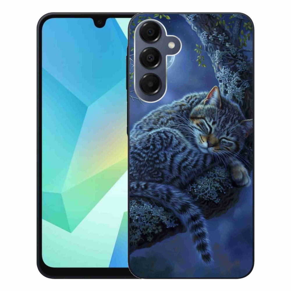 Gélový kryt mmCase na Samsung Galaxy A16 4G/5G - spiaca mačka