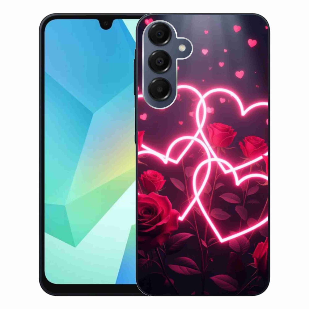 Gélový kryt mmCase na Samsung Galaxy A16 4G/5G - srdce lásky