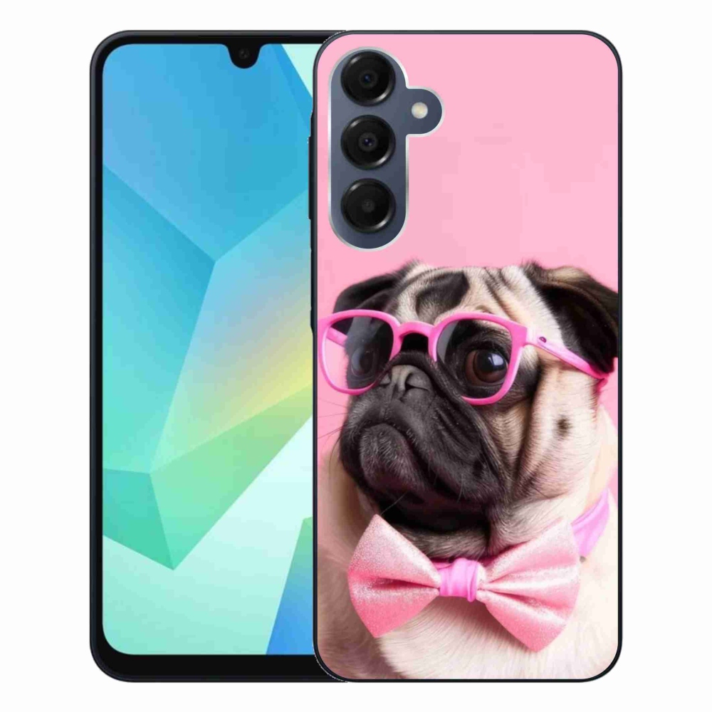 Gélový kryt mmCase na Samsung Galaxy A16 4G/5G - štýlový mops