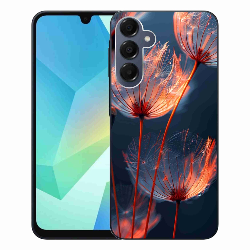 Gélový kryt mmCase na Samsung Galaxy A16 4G/5G - svetielkujúce páperie