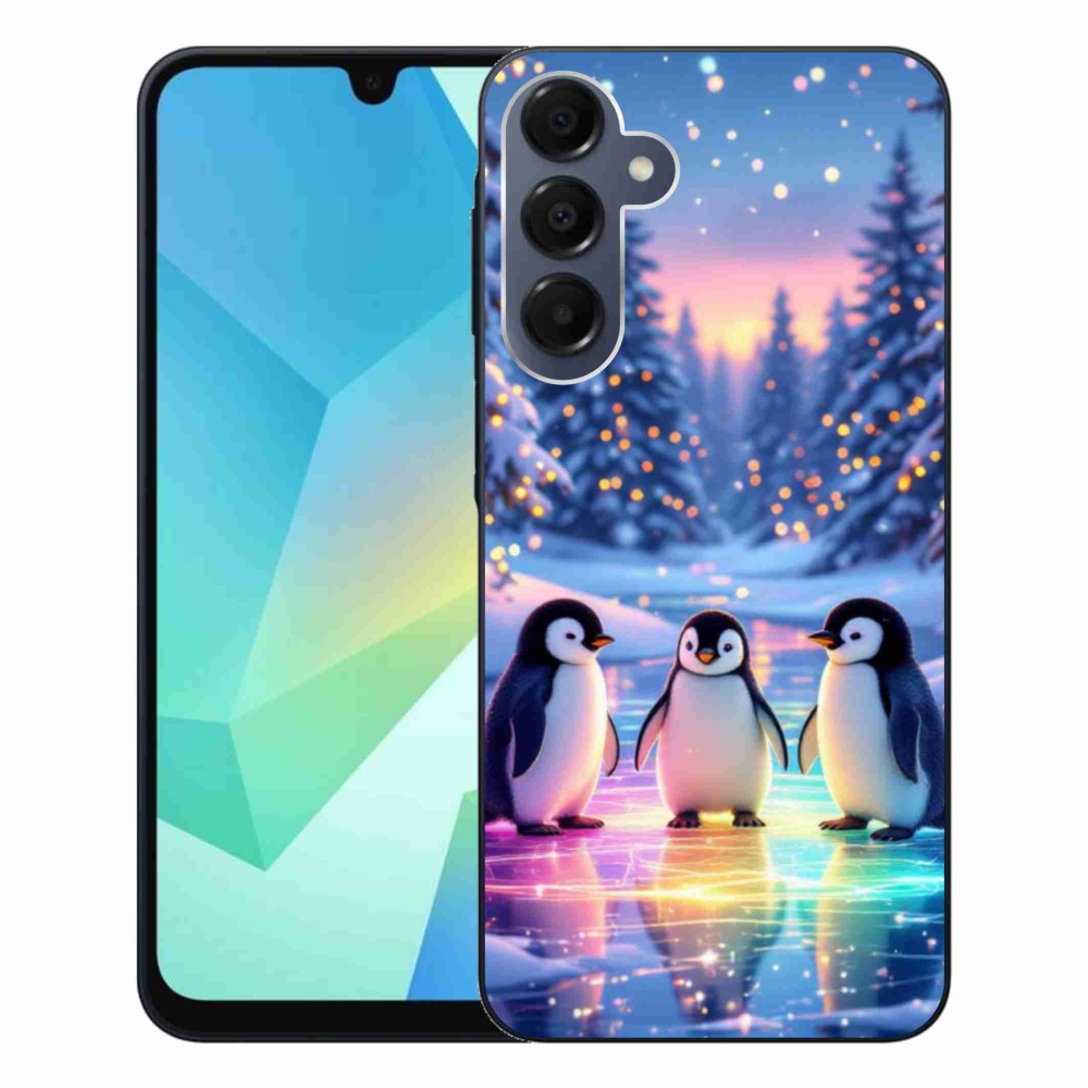 Gélový kryt mmCase na Samsung Galaxy A16 4G/5G - tučniaky