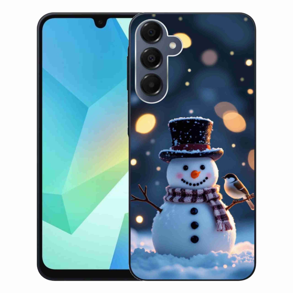 Gélový kryt mmCase na Samsung Galaxy A16 4G/5G - vianočný snehuliak