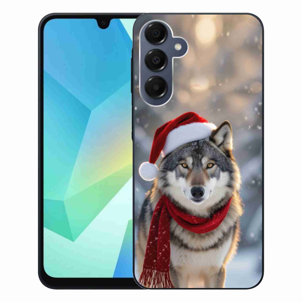 Gélový kryt mmCase na Samsung Galaxy A16 4G/5G - vianočný vlk
