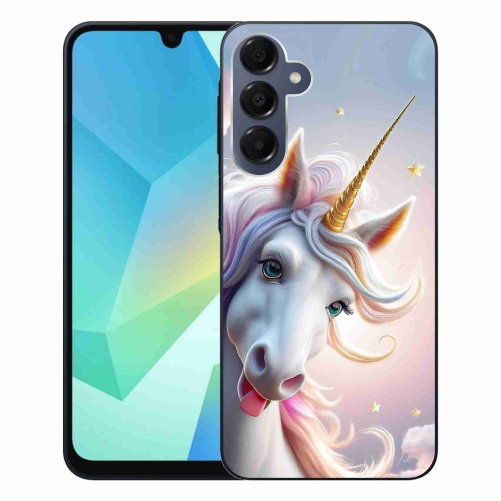 Gélový kryt mmCase na Samsung Galaxy A16 4G/5G - veselý jednorožec