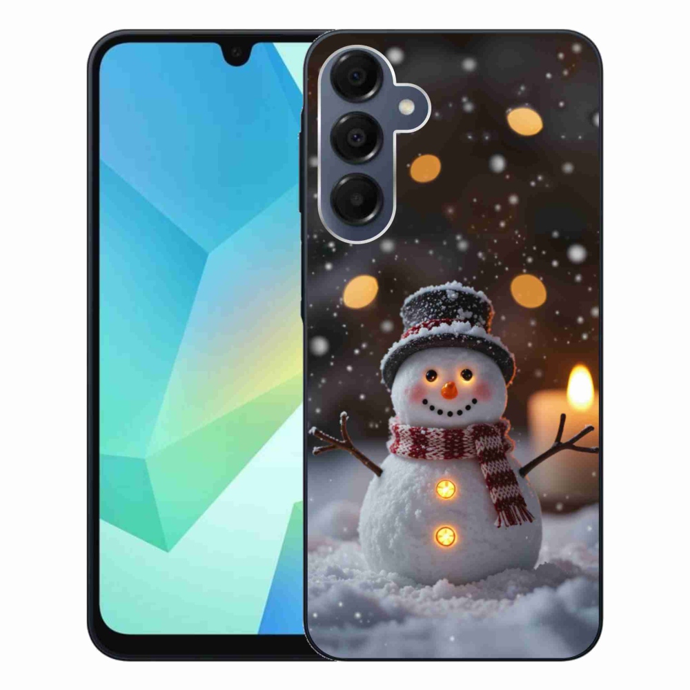 Gélový kryt mmCase na Samsung Galaxy A16 4G/5G - veselý snehuliak