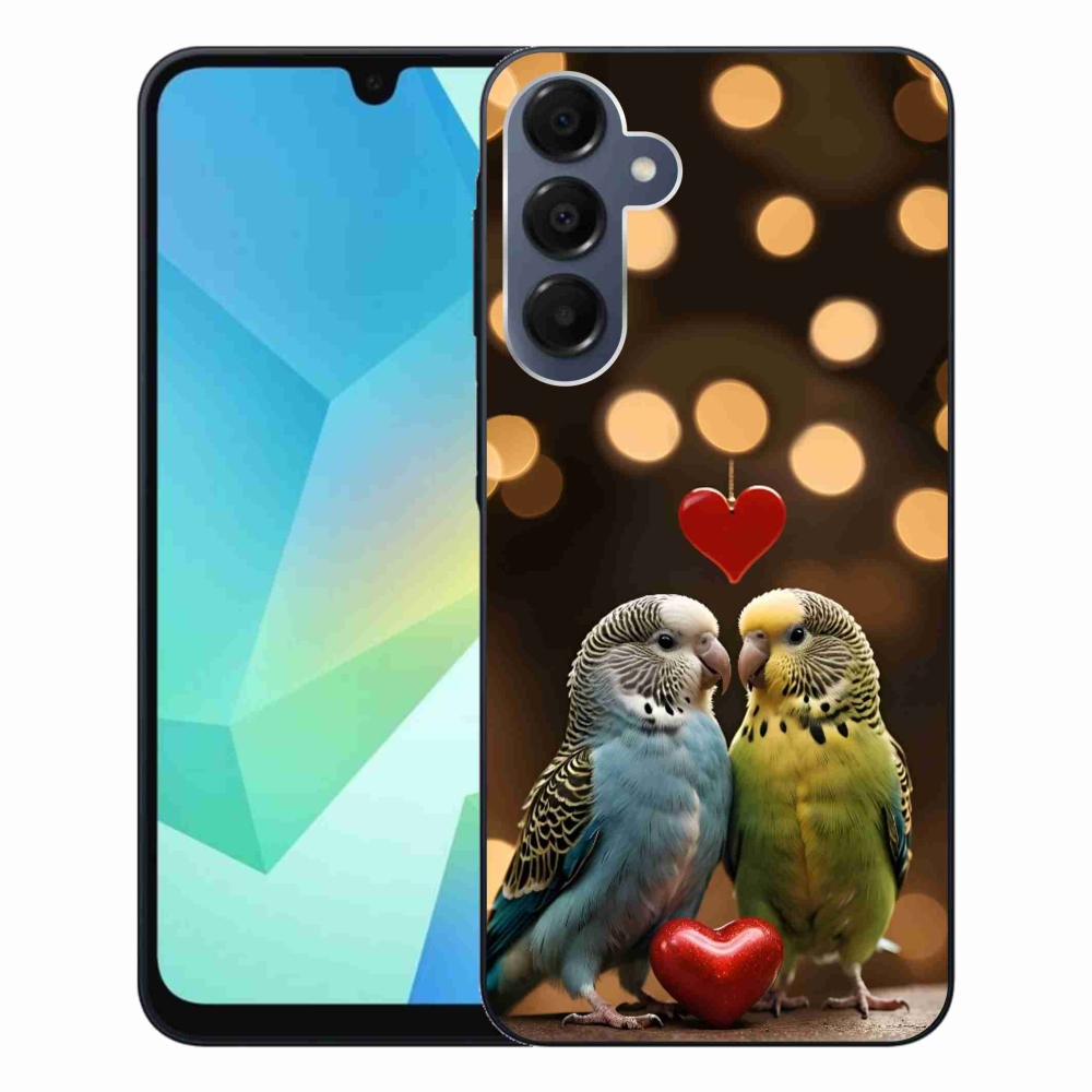 Gélový kryt mmCase na Samsung Galaxy A16 4G/5G - zamilovaní papagáje