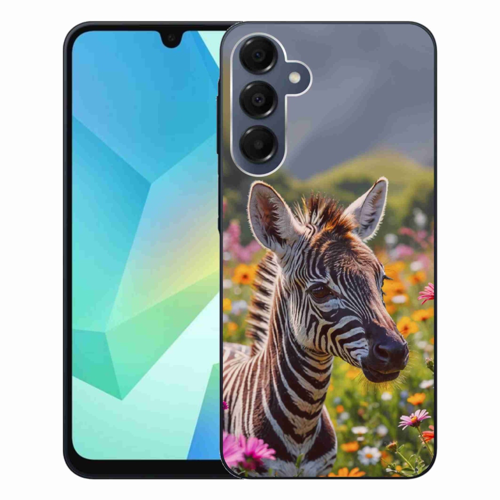 Gélový kryt mmCase na Samsung Galaxy A16 4G/5G - zebra na lúke