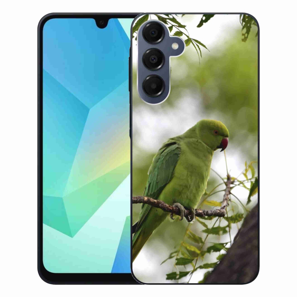 Gélový kryt mmCase na Samsung Galaxy A16 4G/5G - zelený papagáj