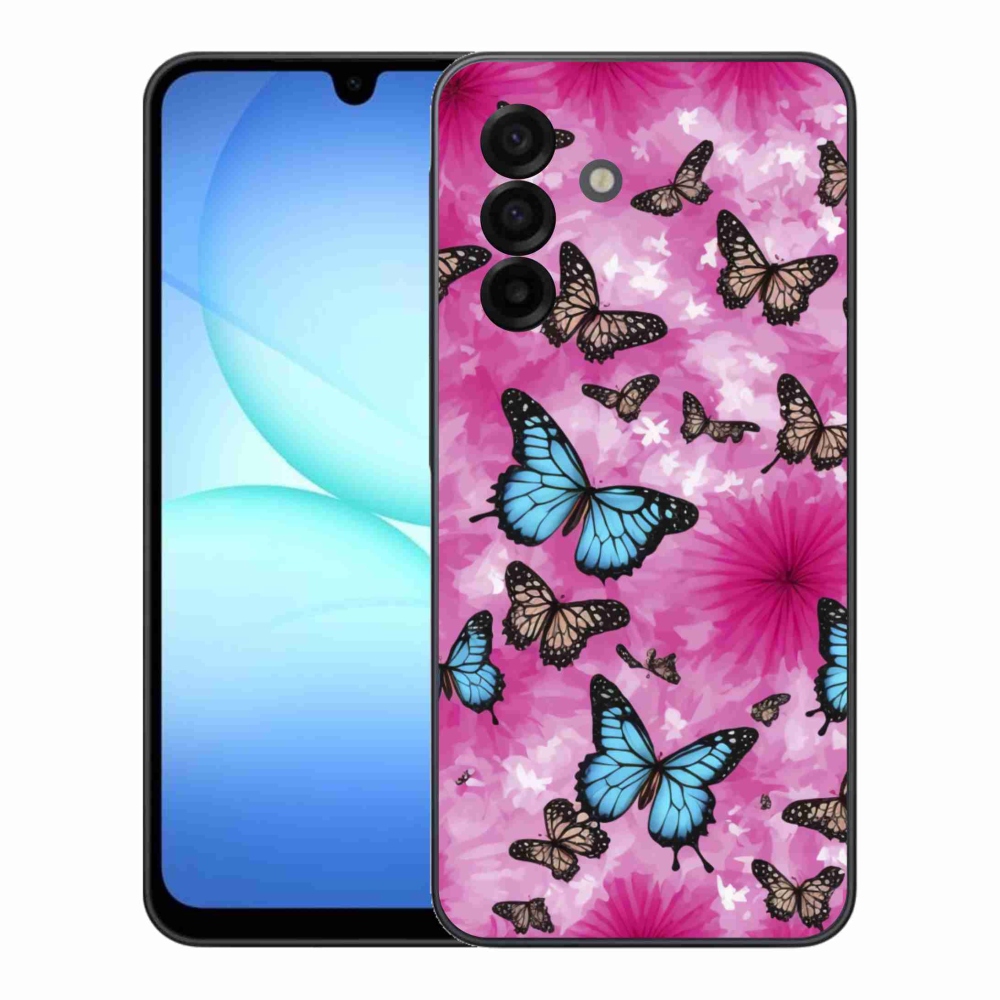 Gélový kryt mmCase na Samsung Galaxy A17 4G/5G - motýlia záhrada