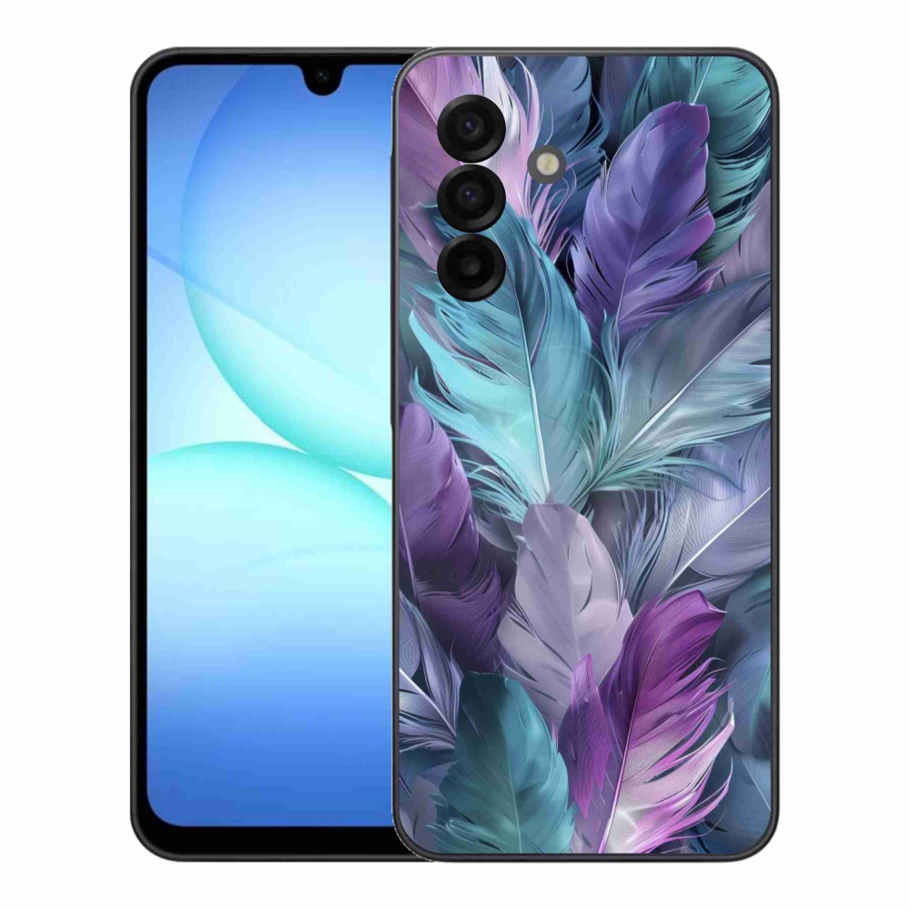 Gélový kryt mmCase na Samsung Galaxy A17 4G/5G - farebné perie 2