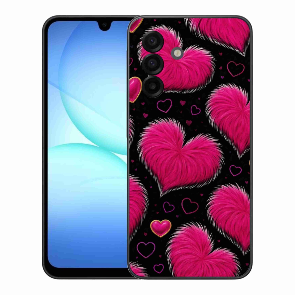 Gélový kryt mmCase na Samsung Galaxy A17 4G/5G - hebké srdce