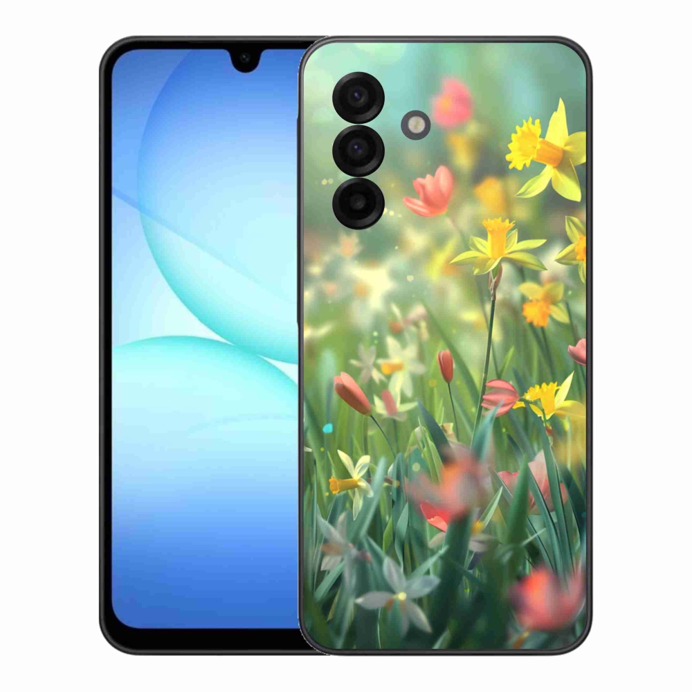 Gélový kryt mmCase na Samsung Galaxy A17 4G/5G - jarné kvety