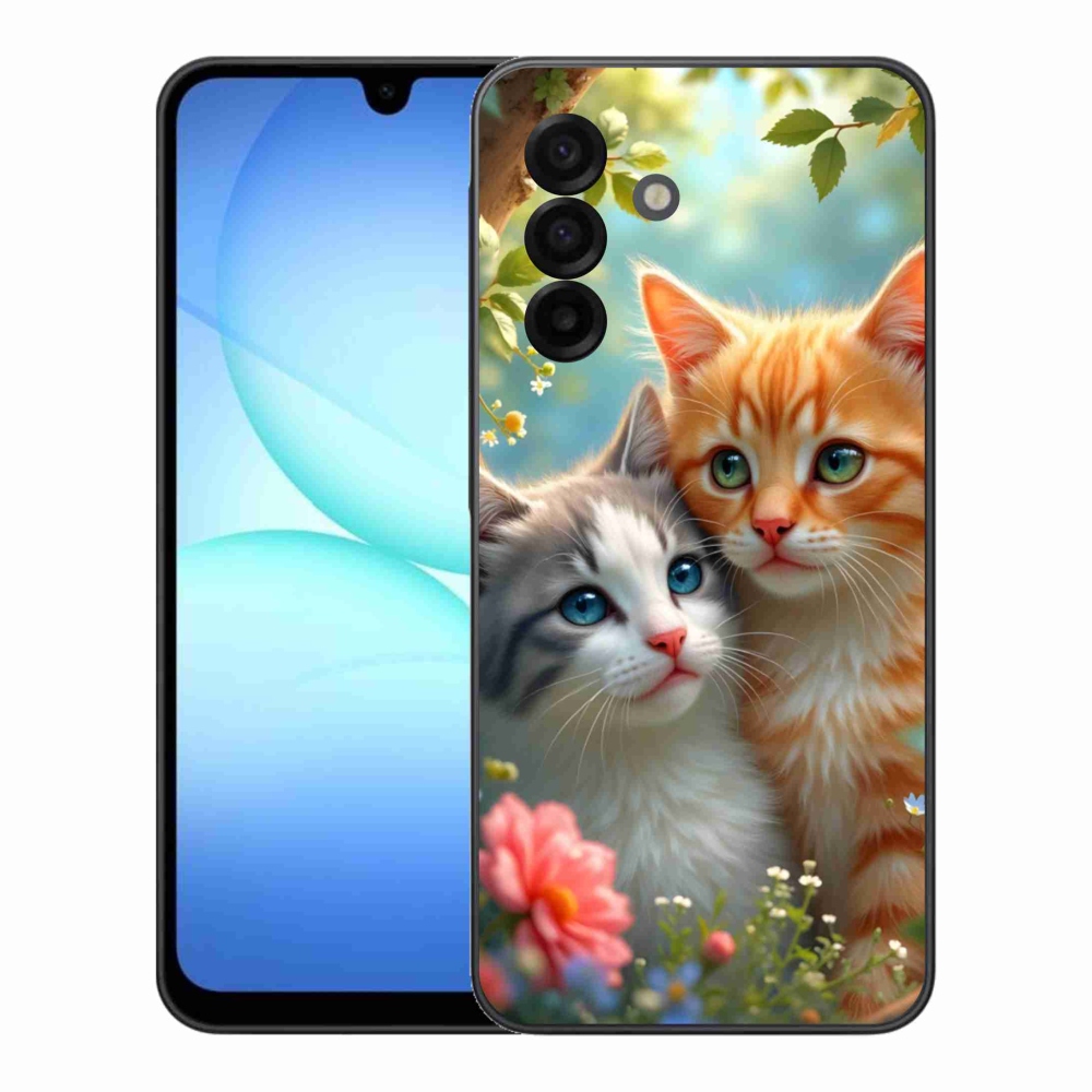 Gélový kryt mmCase na Samsung Galaxy A17 4G/5G - mačacia láska 2