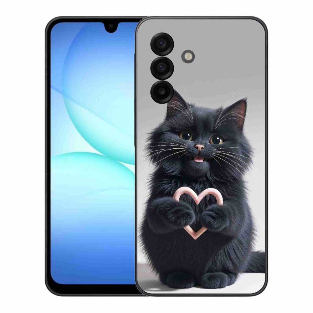 Gélový kryt mmCase na Samsung Galaxy A17 4G/5G - mačacia láska 3