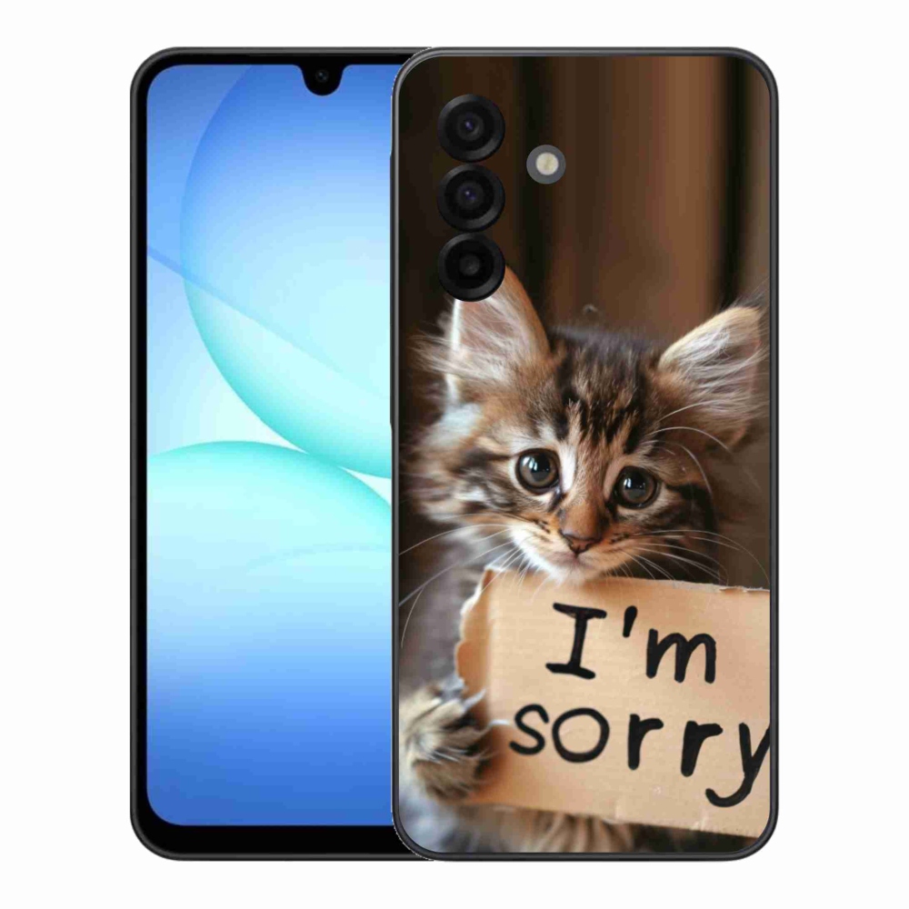 Gélový kryt mmCase na Samsung Galaxy A17 4G/5G - mačacie ospravedlnenie