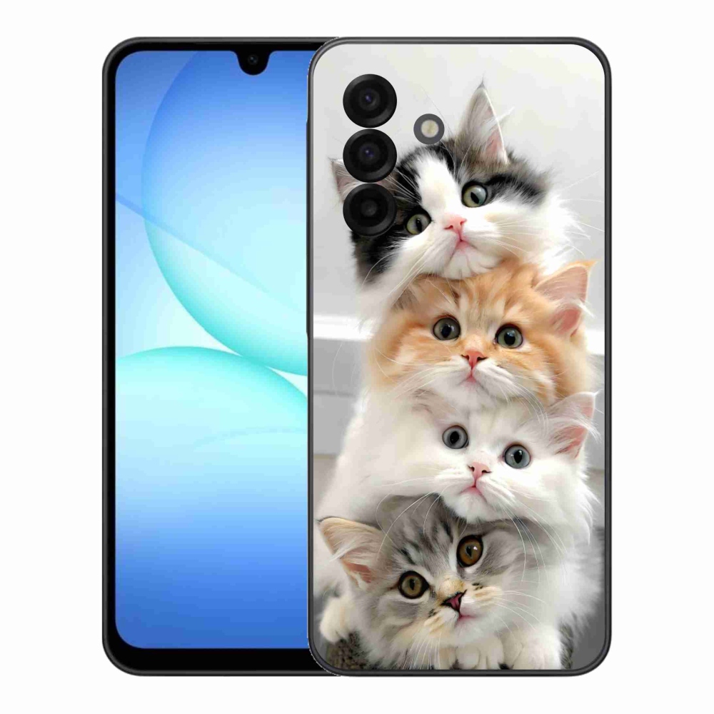 Gélový kryt mmCase na Samsung Galaxy A17 4G/5G - mačacia partia