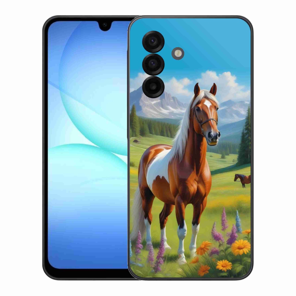 Gélový kryt mmCase na Samsung Galaxy A17 4G/5G - kôň na lúke
