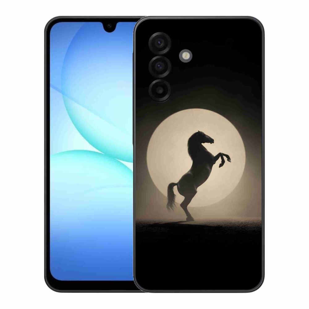 Gélový kryt mmCase na Samsung Galaxy A17 4G/5G - kôň v siluete