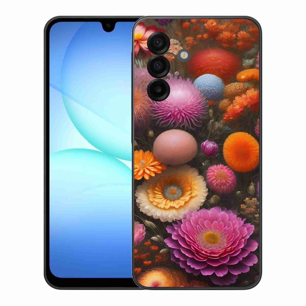 Gélový kryt mmCase na Samsung Galaxy A17 4G/5G - kvetinová kompozícia