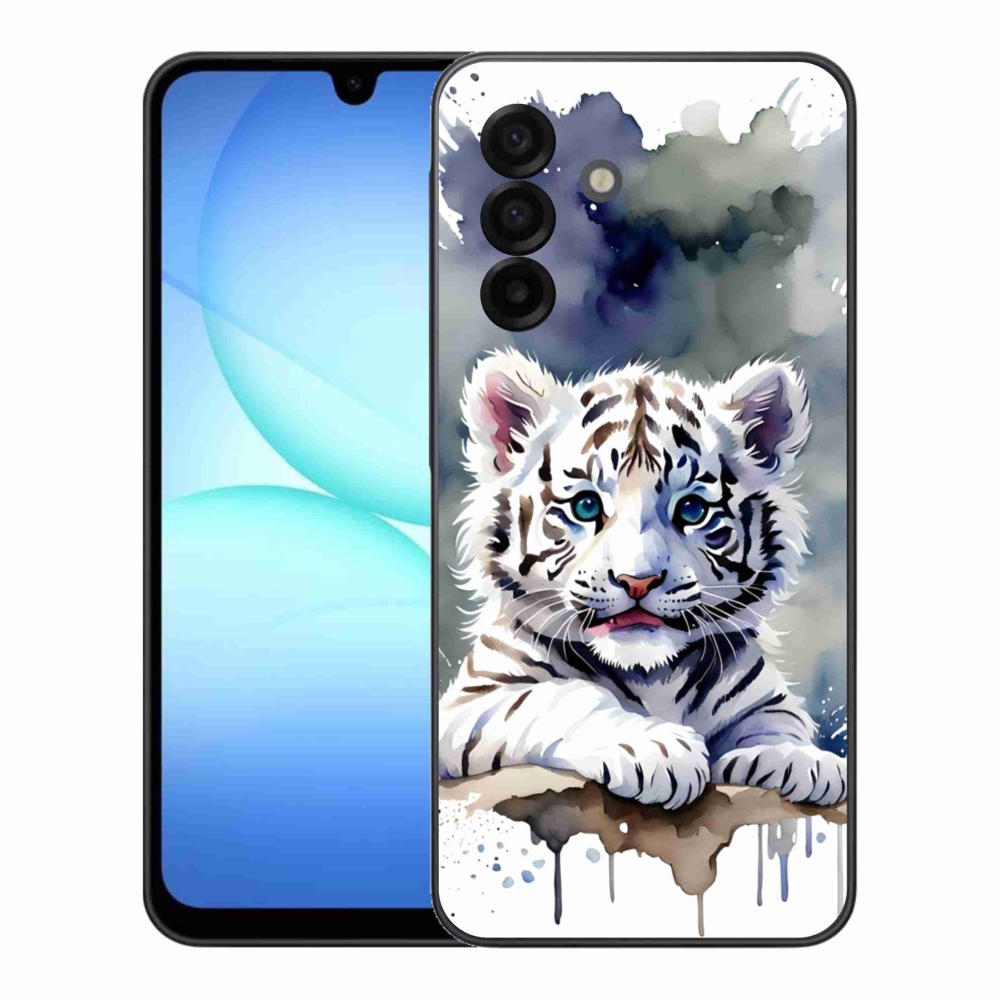 Gélový kryt mmCase na Samsung Galaxy A17 4G/5G - mláďa bieleho tigra