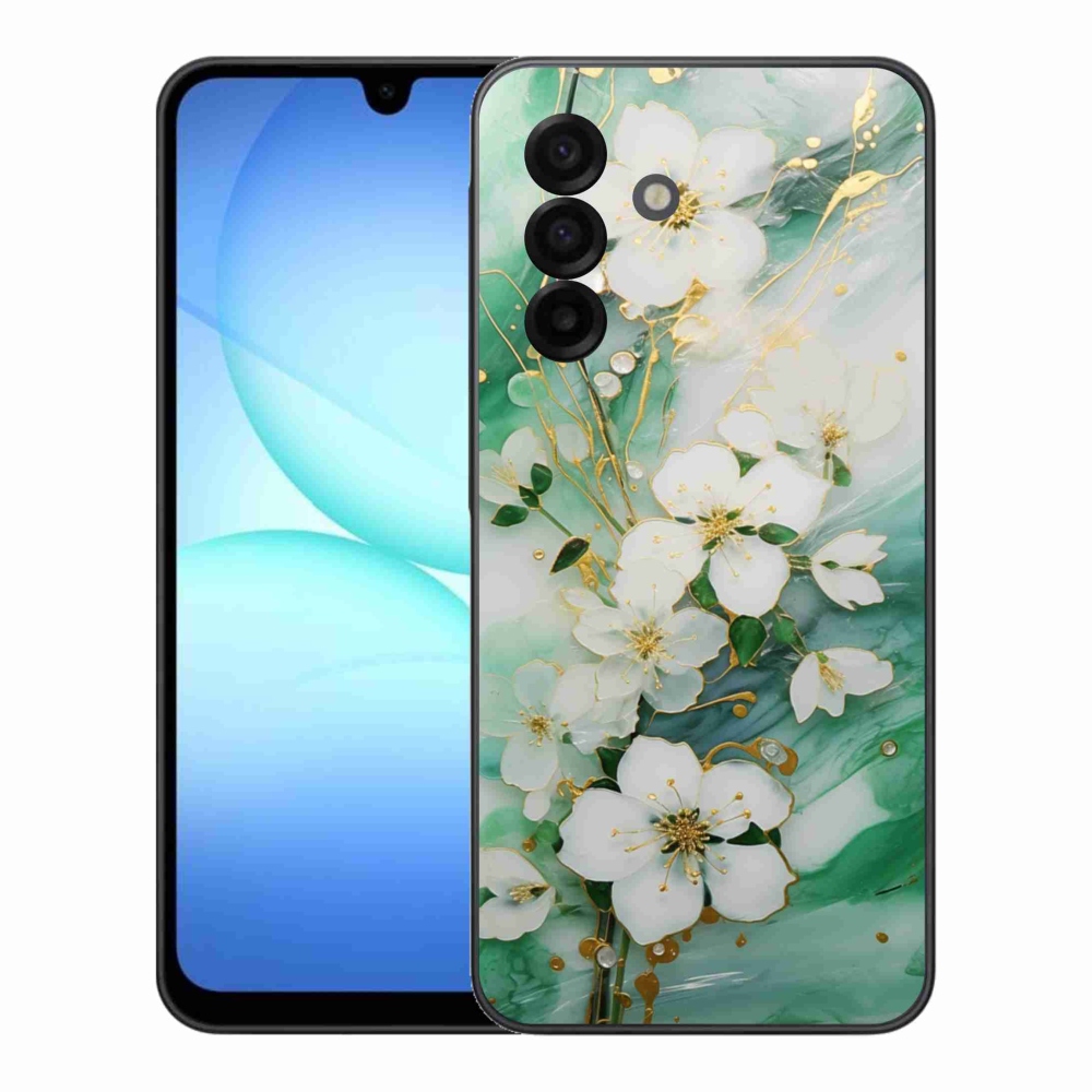 Gélový kryt mmCase na Samsung Galaxy A17 4G/5G - nežné kvety