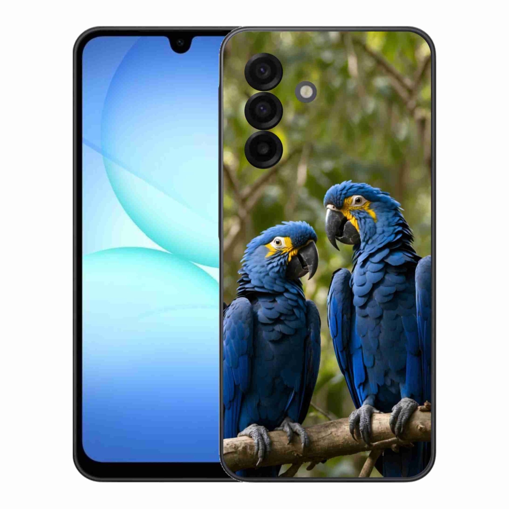 Gélový kryt mmCase na Samsung Galaxy A17 4G/5G - papagájové duo