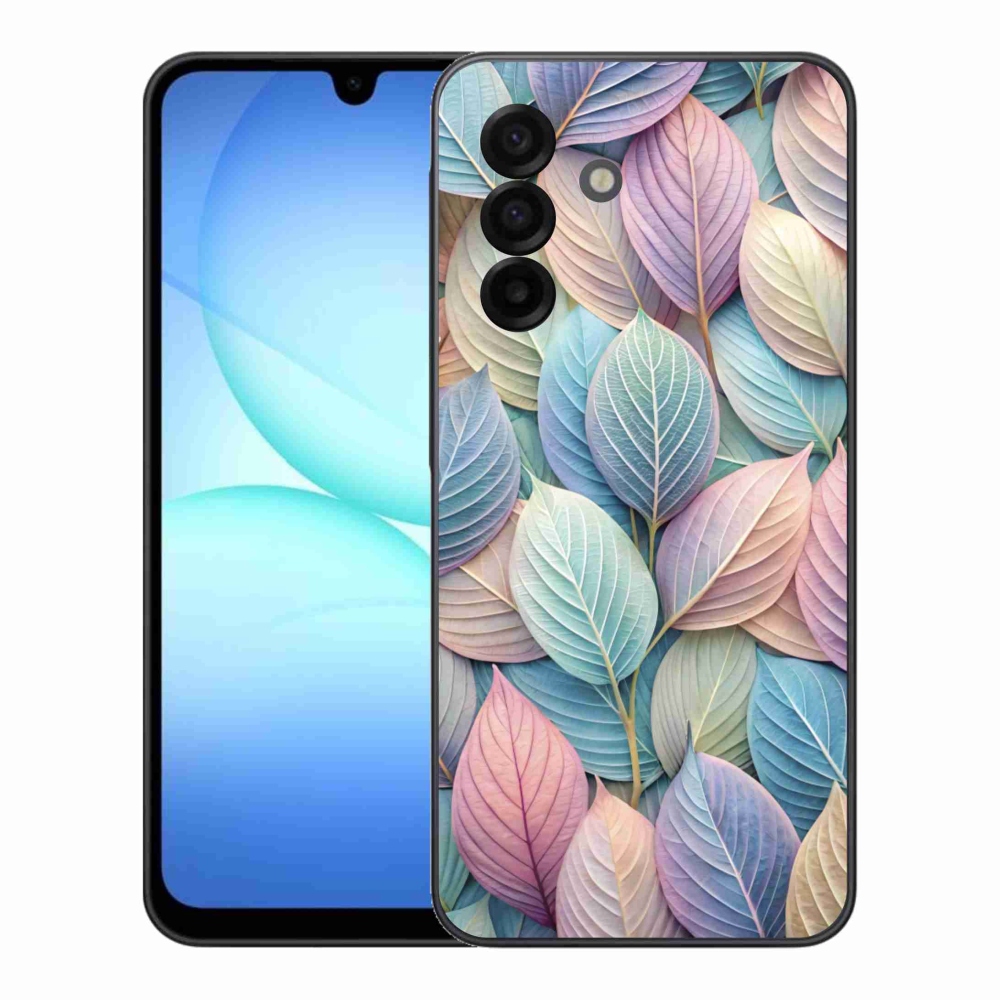 Gélový kryt mmCase na Samsung Galaxy A17 4G/5G - pastelové listy