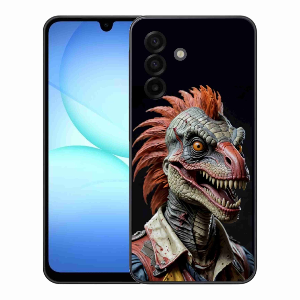 Gélový kryt mmCase na Samsung Galaxy A17 4G/5G - punk dinosaurus