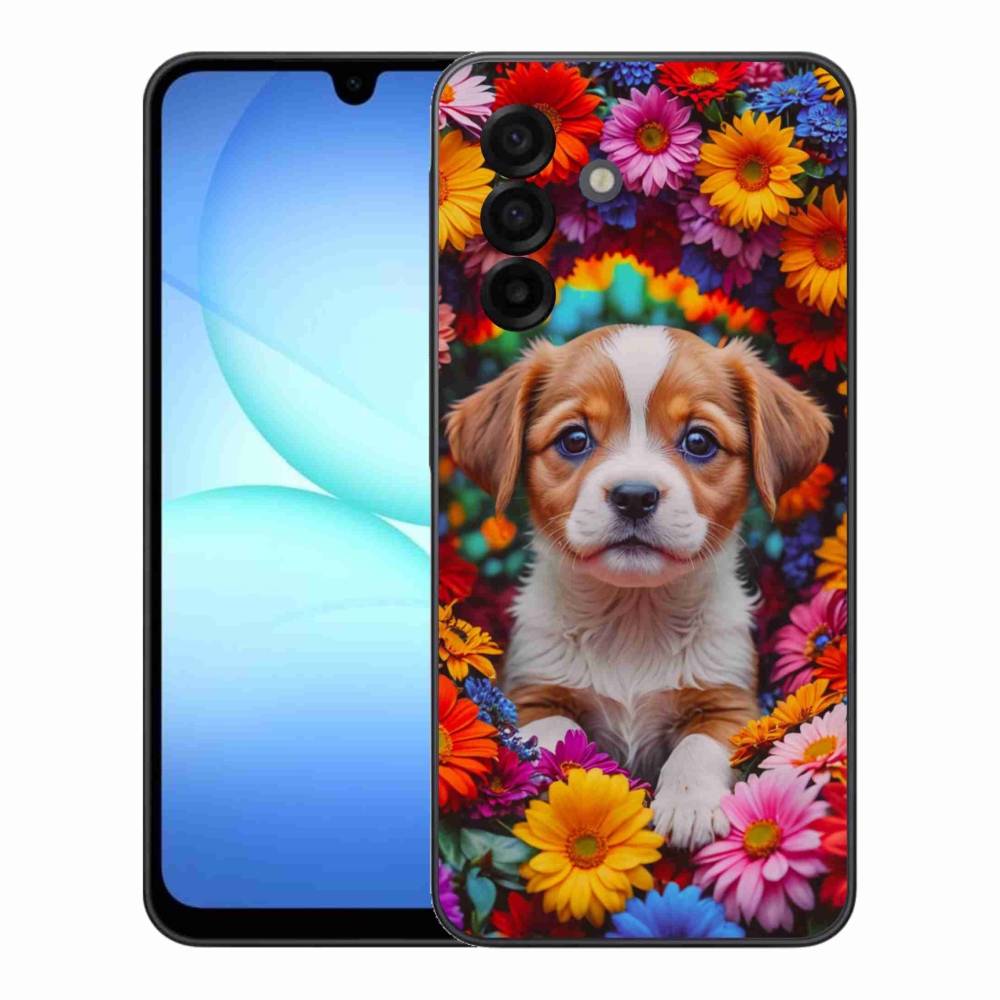 Gélový kryt mmCase na Samsung Galaxy A17 4G/5G - roztomilé šteňa