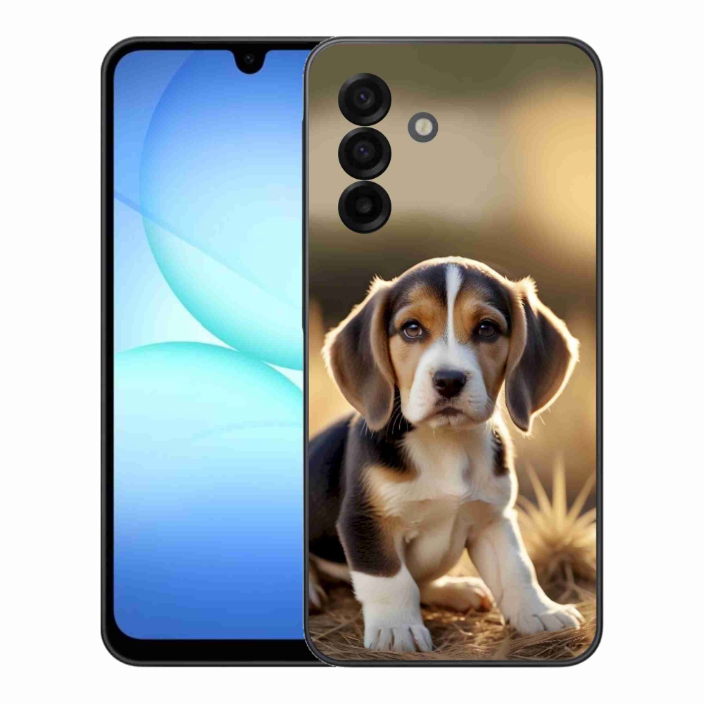 Gélový kryt mmCase na Samsung Galaxy A17 4G/5G - roztomilý bígl