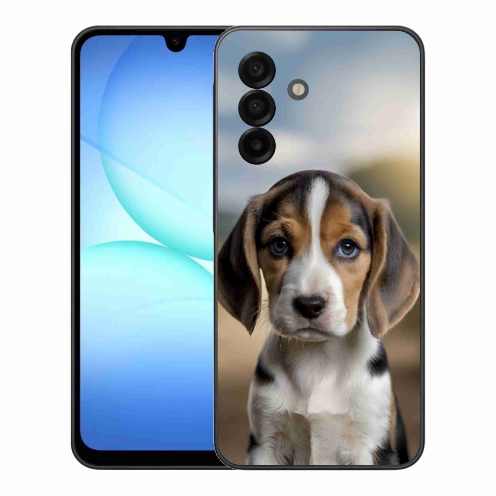 Gélový kryt mmCase na Samsung Galaxy A17 4G/5G - roztomilý bígl