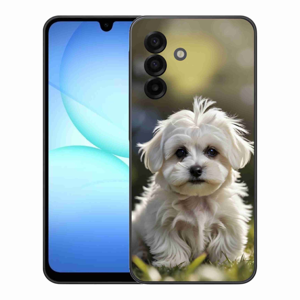 Gélový kryt mmCase na Samsung Galaxy A17 4G/5G - roztomilý maltézsky psík