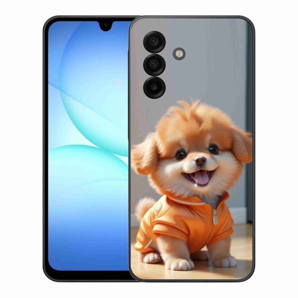 Gélový kryt mmCase na Samsung Galaxy A17 4G/5G - roztomilý pomeranian v mikine