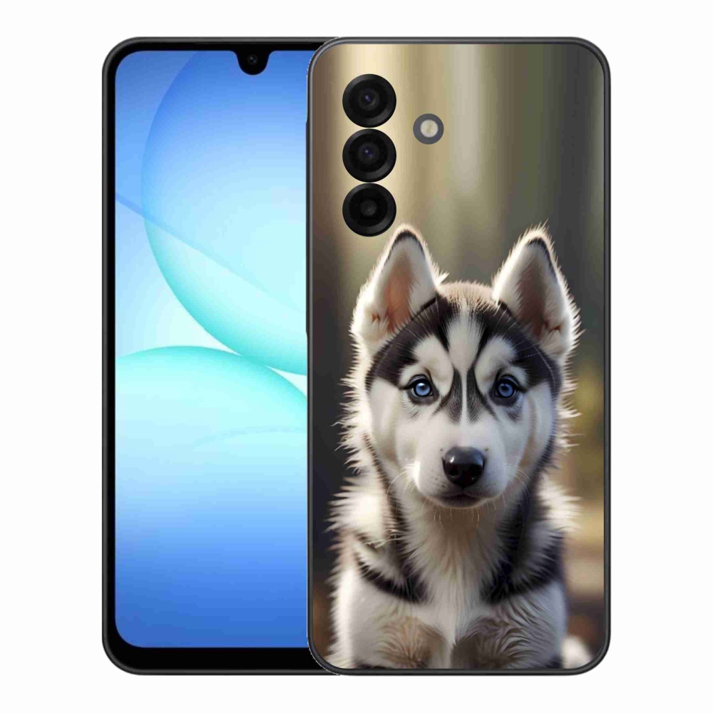 Gélový kryt mmCase na Samsung Galaxy A17 4G/5G - roztomilý sibírsky husky