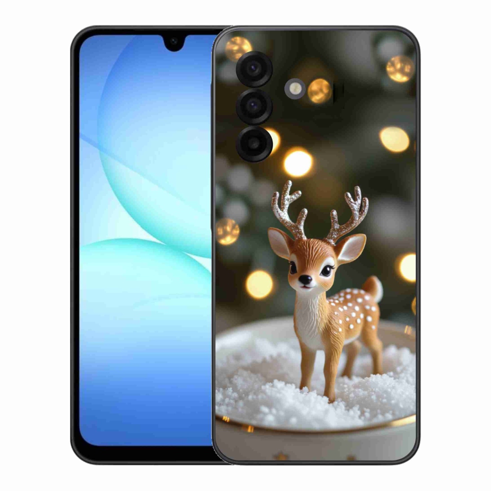 Gélový kryt mmCase na Samsung Galaxy A17 4G/5G - roztomilý vianočný jeleň