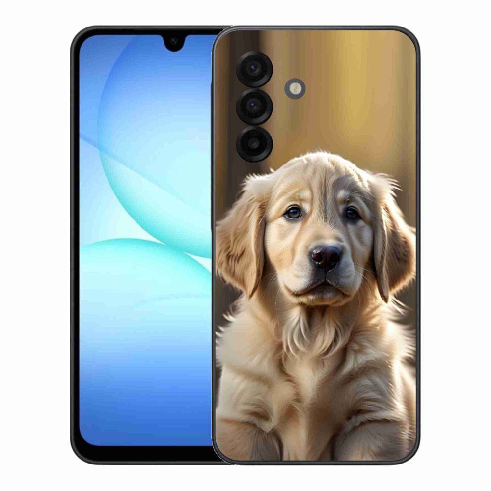 Gélový kryt mmCase na Samsung Galaxy A17 4G/5G - roztomilý zlatý retriever