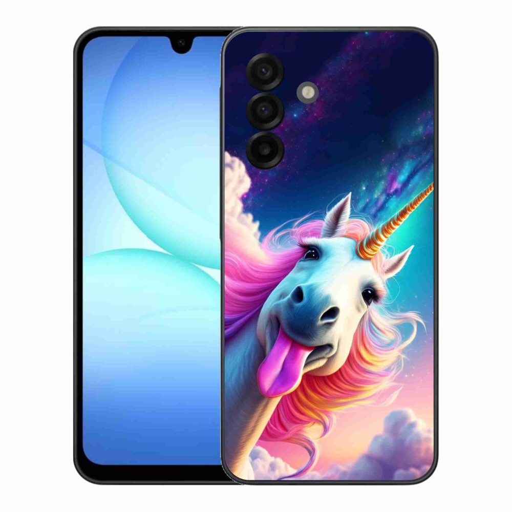 Gélový kryt mmCase na Samsung Galaxy A17 4G/5G - šialený jednorožec