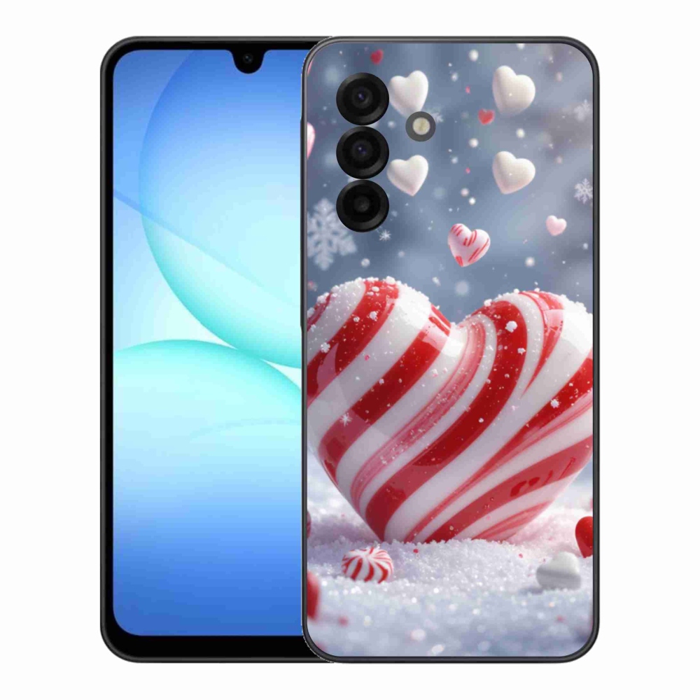 Gélový kryt mmCase na Samsung Galaxy A17 4G/5G - sladké srdce