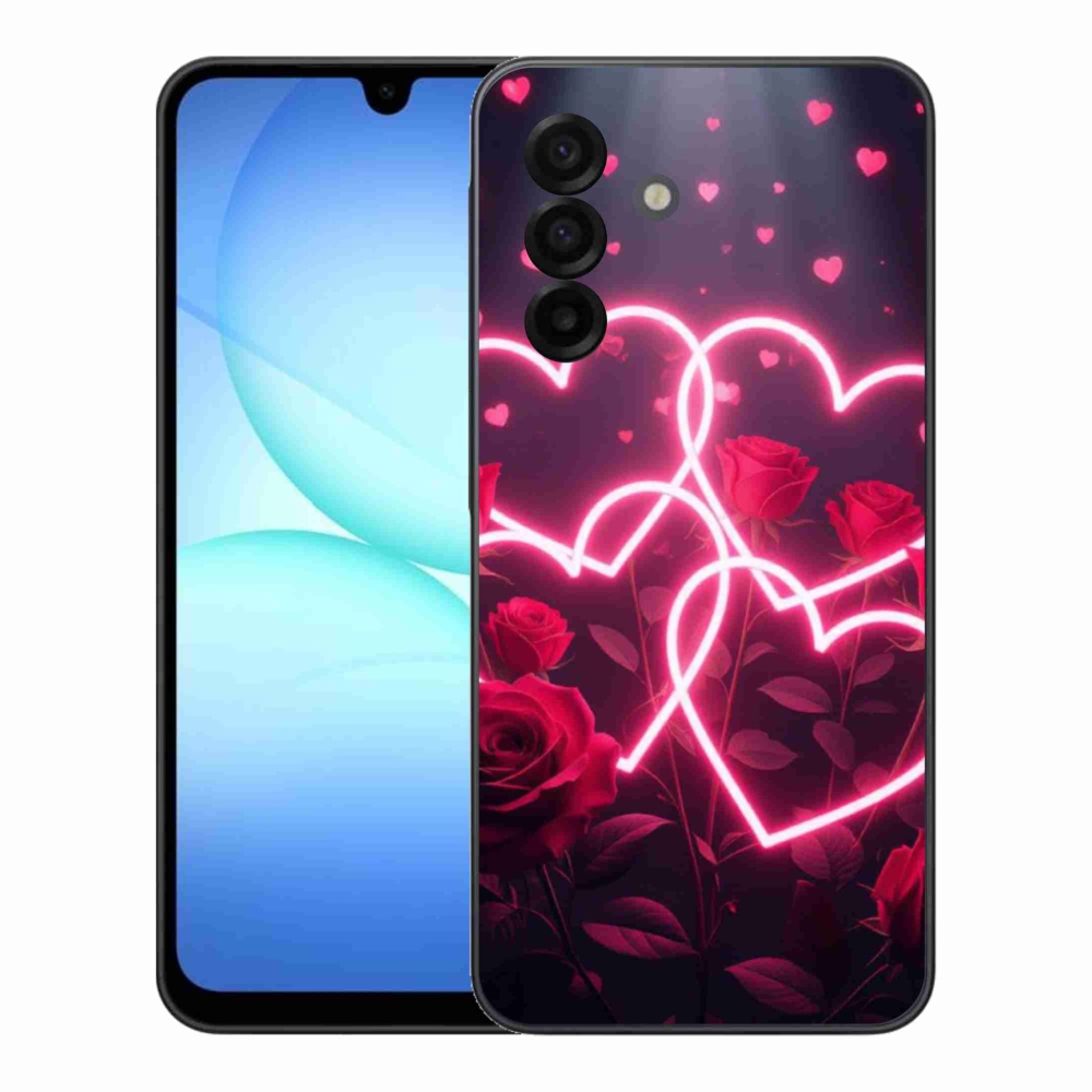 Gélový kryt mmCase na Samsung Galaxy A17 4G/5G - srdce lásky