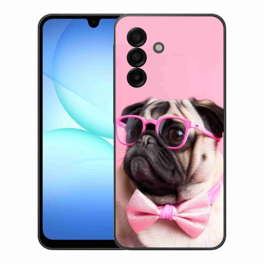 Gélový kryt mmCase na Samsung Galaxy A17 4G/5G - štýlový mops