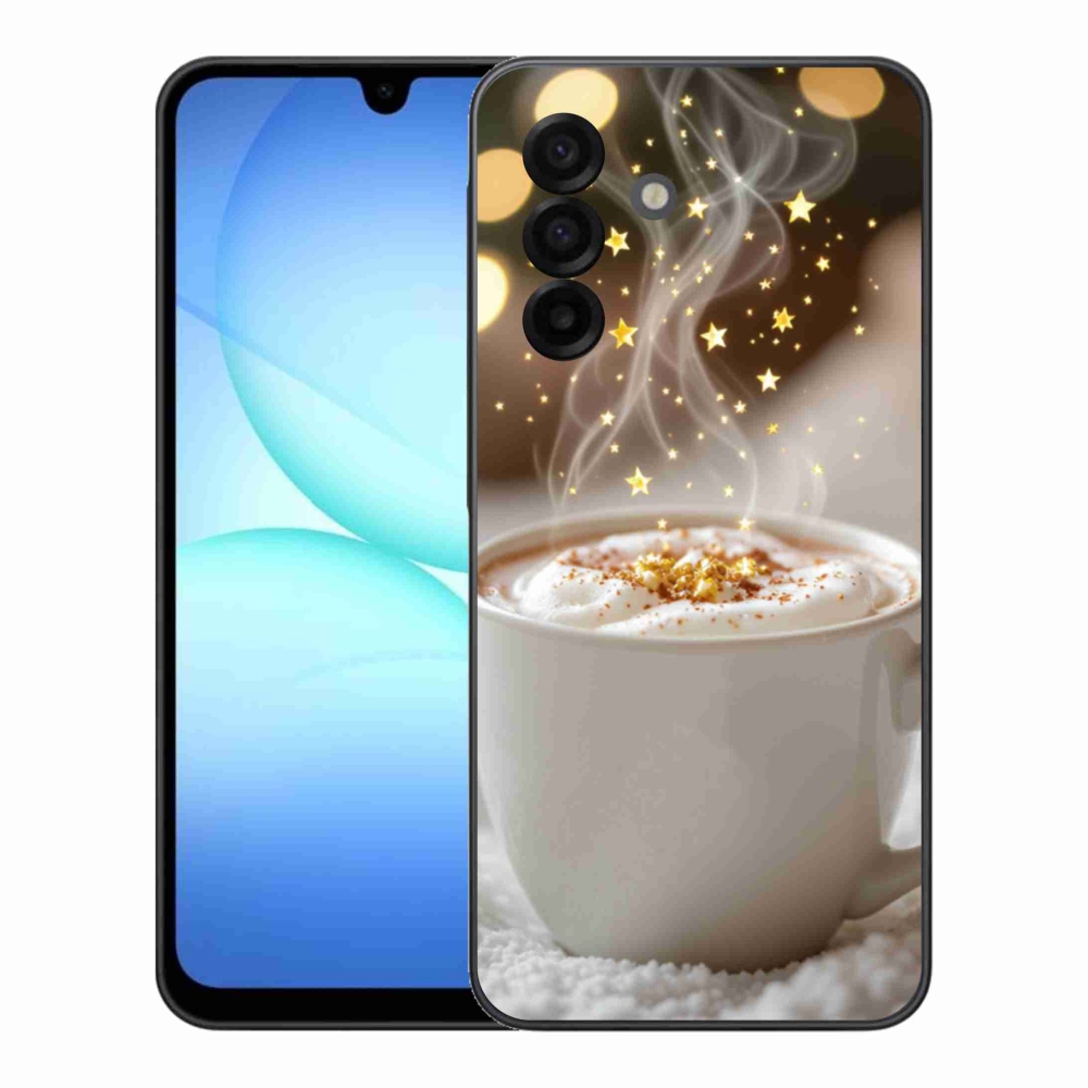 Gélový kryt mmCase na Samsung Galaxy A17 4G/5G - vianočný horúci nápoj