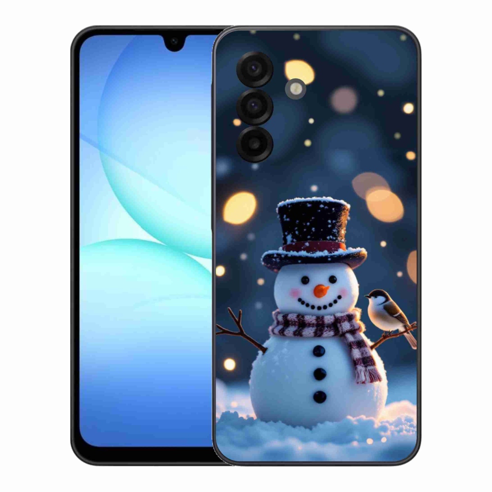 Gélový kryt mmCase na Samsung Galaxy A17 4G/5G - vianočný snehuliak