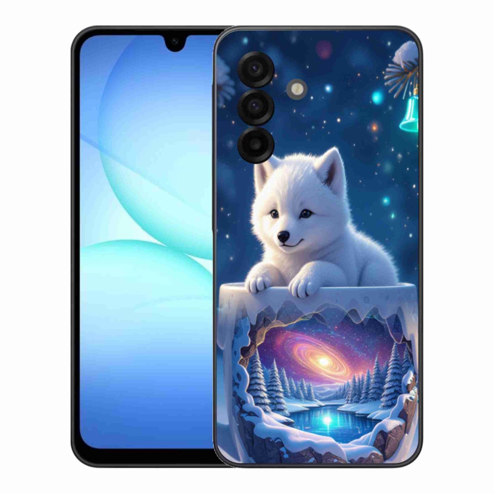 Gélový kryt mmCase na Samsung Galaxy A17 4G/5G - vianočné šteňa