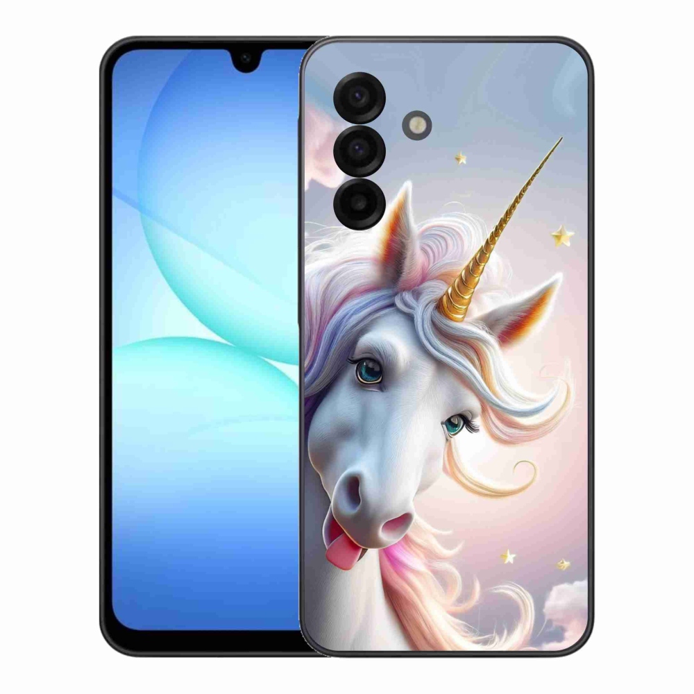 Gélový kryt mmCase na Samsung Galaxy A17 4G/5G - veselý jednorožec