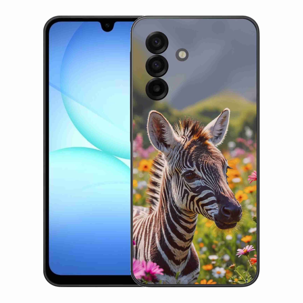 Gélový kryt mmCase na Samsung Galaxy A17 4G/5G - zebra na lúke
